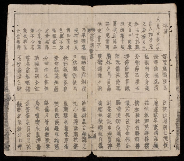 Facing pages from The Tale of Kieu, a Vietnamese epic poem written in chữ Nôm script.